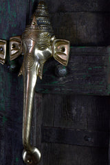 Exquisite Brass Door Handle — Ganesha