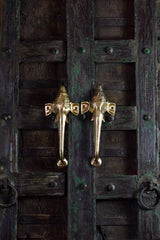 Exquisite Brass Door Handle — Ganesha