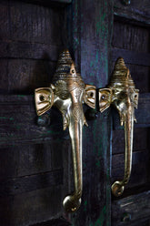 Exquisite Brass Door Handle — Ganesha Antique Hardware