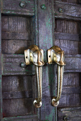 Exquisite Brass Door Handle Antique finish — Ganesha Antique Hardware
