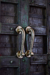 Exquisite Brass Door Handle — dhvajaṅka Antique Hardware