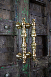 Exquisite Brass Door Handle Antique finish — Sūryāṅka Antique Hardware