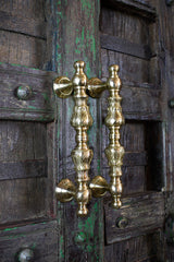Exquisite Brass Door Handle Antique finish — Sūryāṅka Antique Hardware