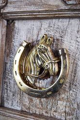 door knocker - horse head and horseshoe