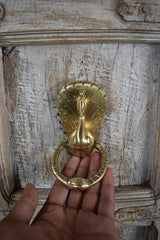 Brass Door Knocker — More ( Peacock )