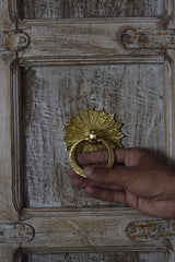 Brass Door Knocker — Petals