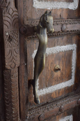 Iron - horse-shaped pull handle handle