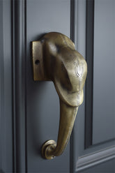 door handle cast iron elephant