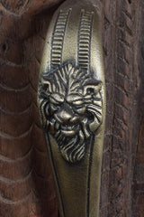 Iron Door Handle — Lion 12 inch
