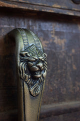 Iron Door Handle — Lion 12 inch