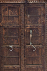 Iron Door Handle — Lion 12 inch