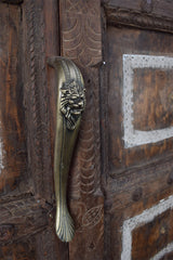 Iron Door Handle — Lion 12 inch
