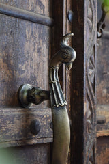 Iron Door Handle — Peacock ( 13.5 inch )