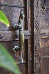 Iron Door Handle — Peacock ( 13.5 inch )