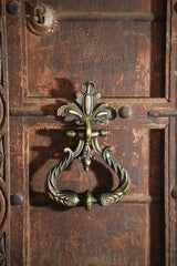 Iron Door Knocker — Peacock