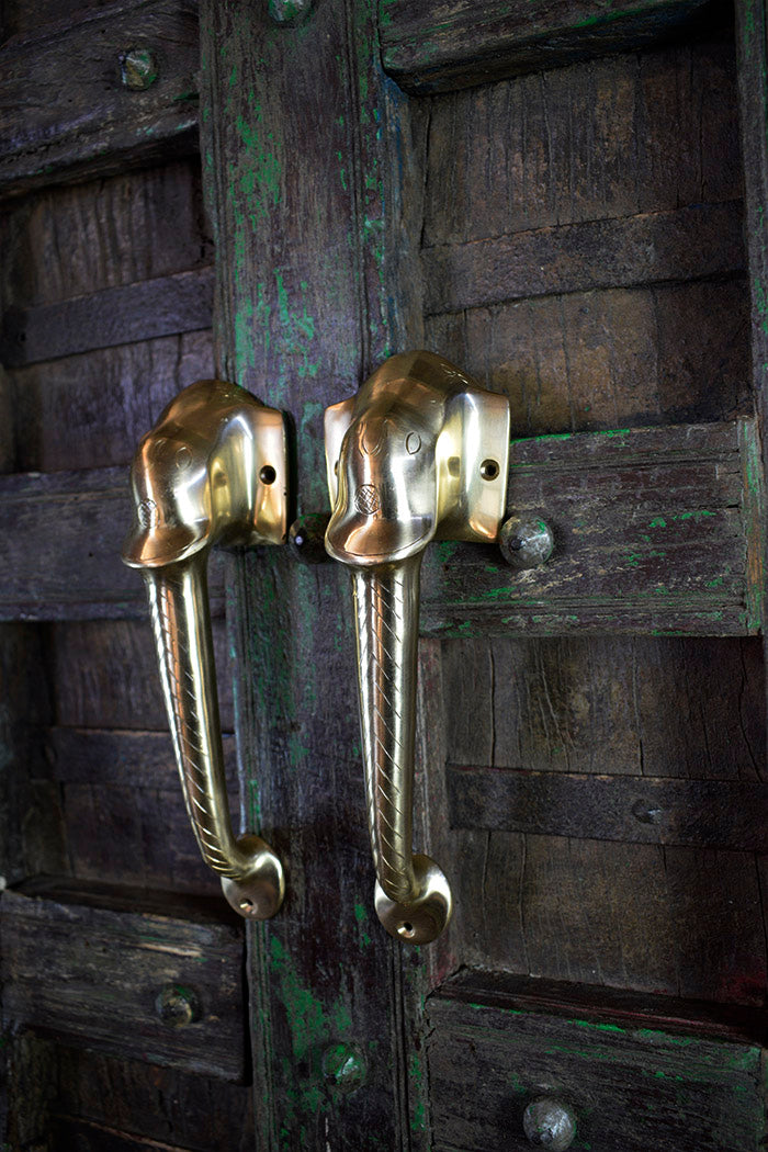 Exquisite Brass Door Handle — Haathi