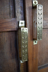 Brass Cabinet Handle - Heritage Knurl Pull