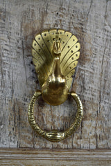 Brass Door Knocker — More ( Peacock )