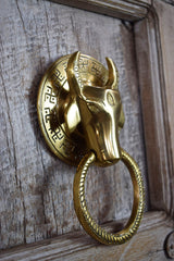 door knocker shaped like a bull's head - Nandi