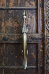 Iron Door Handle —  Peacock ( 13.5 inch )