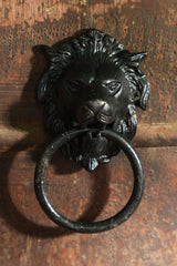 Iron Door Knocker — Lion