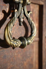 Iron Door Knocker — Peacock